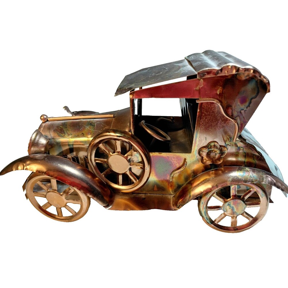 Vintage Copper Model T Great Patina Music Box